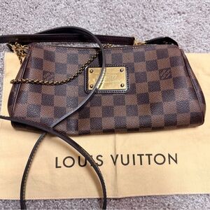 Louis Vuitton Brown Checkered Crossbody Bag